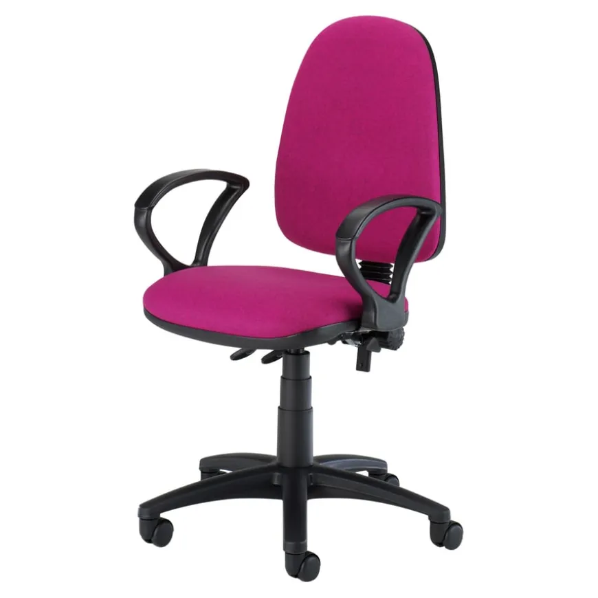 High Back Task Chair with Fixed Arms