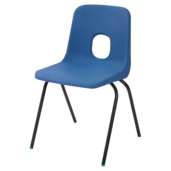 Hille Series E Shell Chair Seat height 260mm Blue