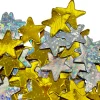 Holographic Card Stars Gold & Silver Small 500pk