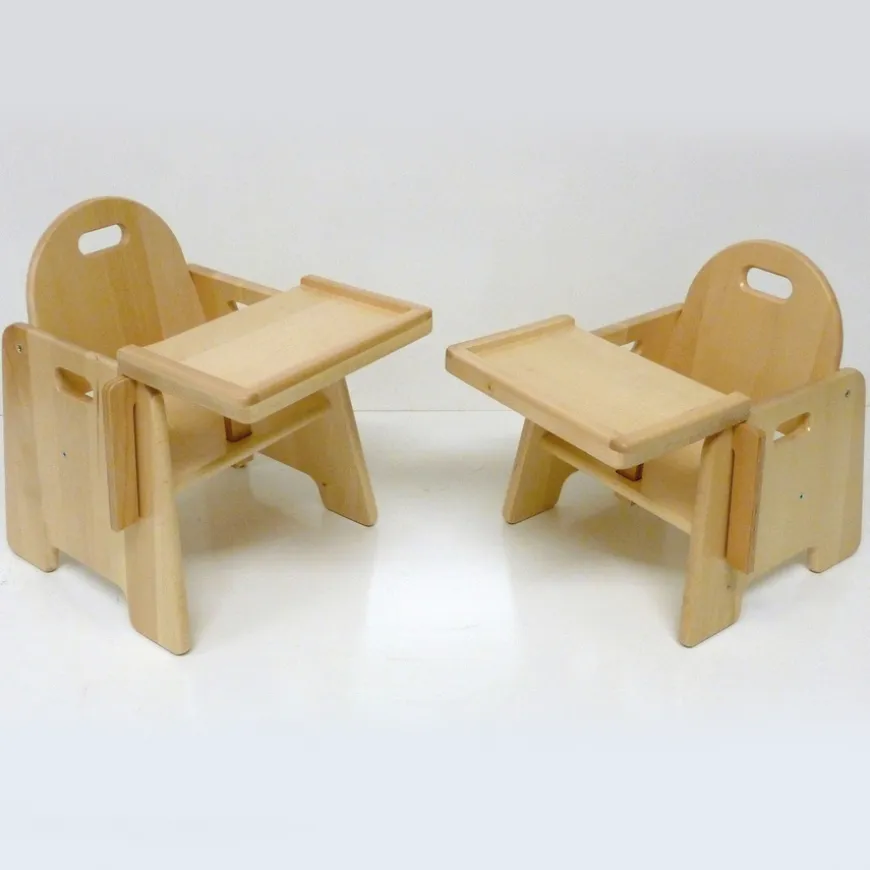 Infant Wooden Feeding Chair with Tray