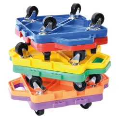 Interlocking Playground Push Along Scooters 6pk