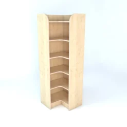 Internal Corner Library Bookcase In Maple