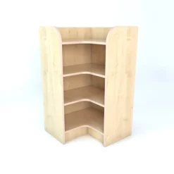 Internal Corner Library Bookcase In Maple