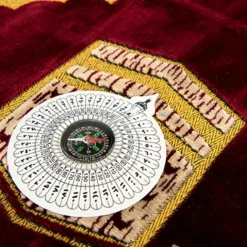Islamic Prayer Carpet and Compass