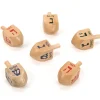 Jewish Children's Game Wooden Dreidels