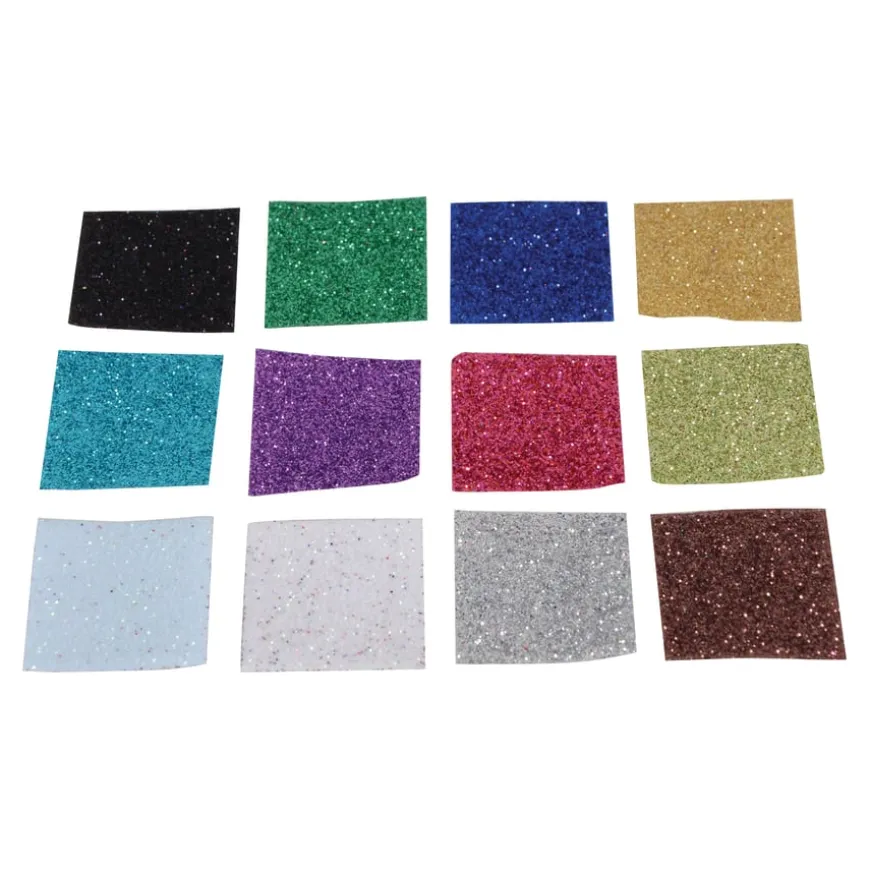 Jumbo Glitter Paper Mosaics Assorted 25x25mm 2000pk