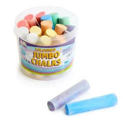 Jumbo Playground Chalk Sticks Assorted Colour Packs