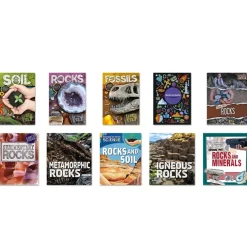 KS2 - Rocks, Soils, Minerals and Fossils Books 10pk