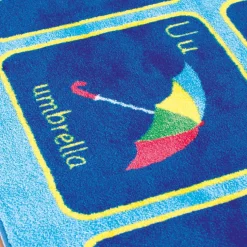 Large Blue Alphabet Carpet