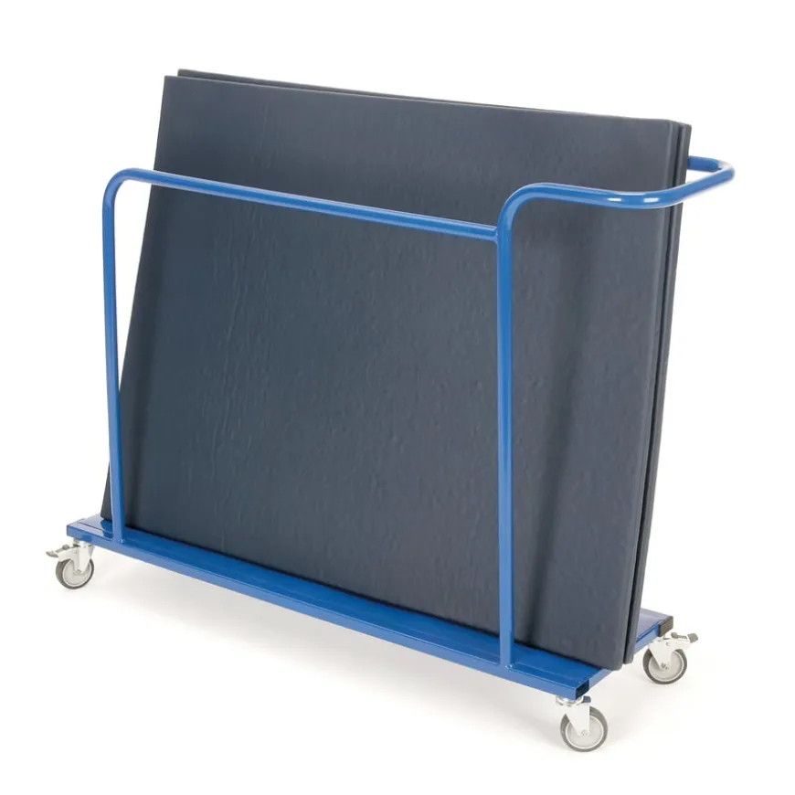 Large 12 Mat Vertical Gym Mat Trolley