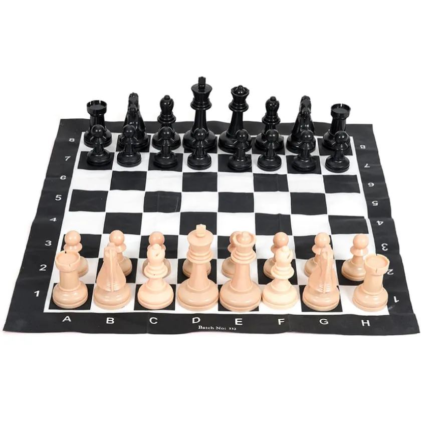 Large Outdoor Garden Chess Game with Chessboard