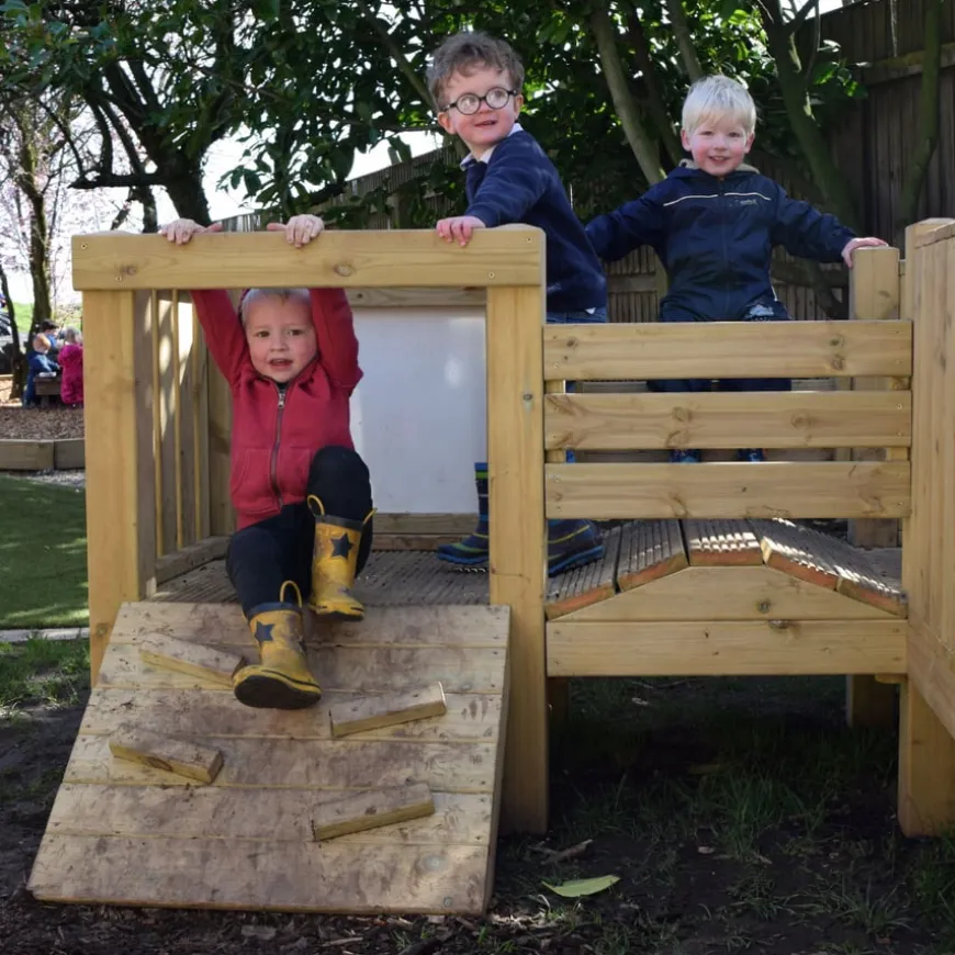 Large Outdoor Wooden Adventure Unit