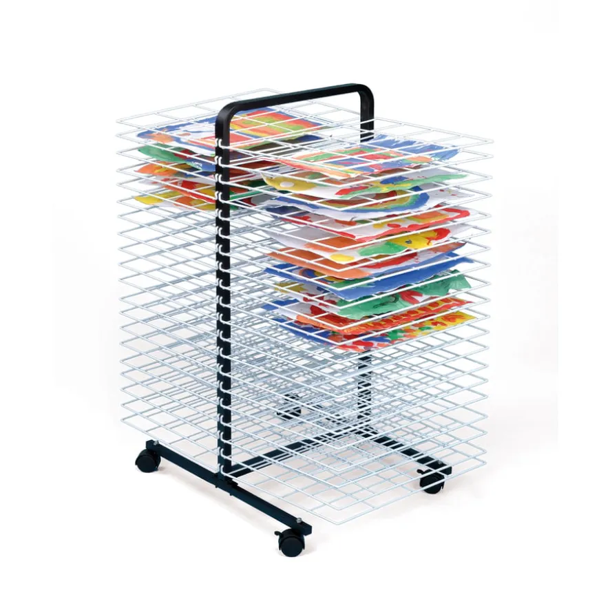 Large 40 Shelf Mobile Drying Rack A2