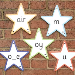 Letter & Sounds Outdoor Stars 68pk