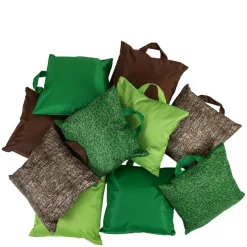 Lightweight Assorted Nature Print Cushions 10pk