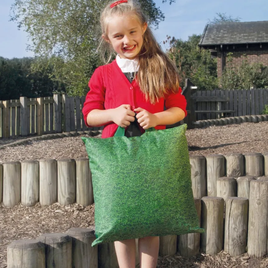 Lightweight Grass Print Cushions 3pk
