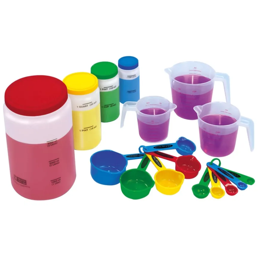 Liquid Volume Measure Set for Messy Maths 17pcs