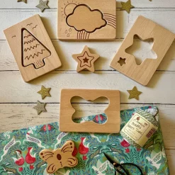 Little Looking Wooden Shape Finders 12pk