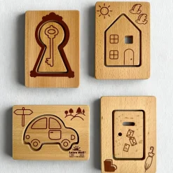Little Looking Wooden Shape Finders 12pk