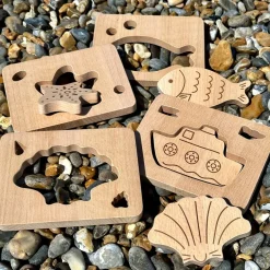 Little Looking Wooden Shape Finders 12pk