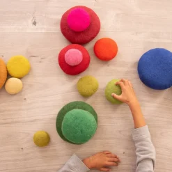 Loose Parts Felt Stacking Shapes Set Assorted Colours