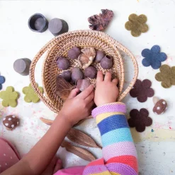 Loose Parts Nature Collection Basket 35pcs