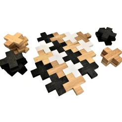 Loose Parts Wooden Crosses Set 45pcs