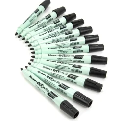 Luxor ECO Whiteboard Markers Black 12pk