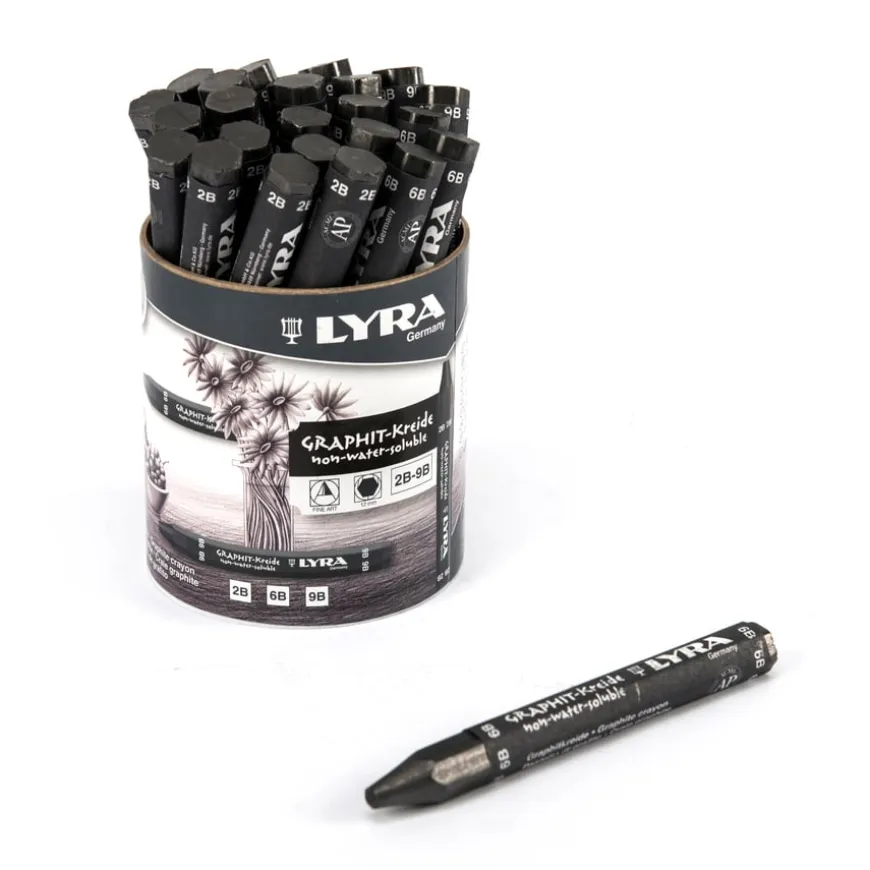 Lyra Graphite Chunky Crayons Tub 24