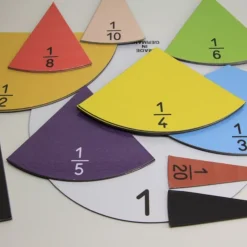 Magnetic Fraction Set - Round in 10 Colours
