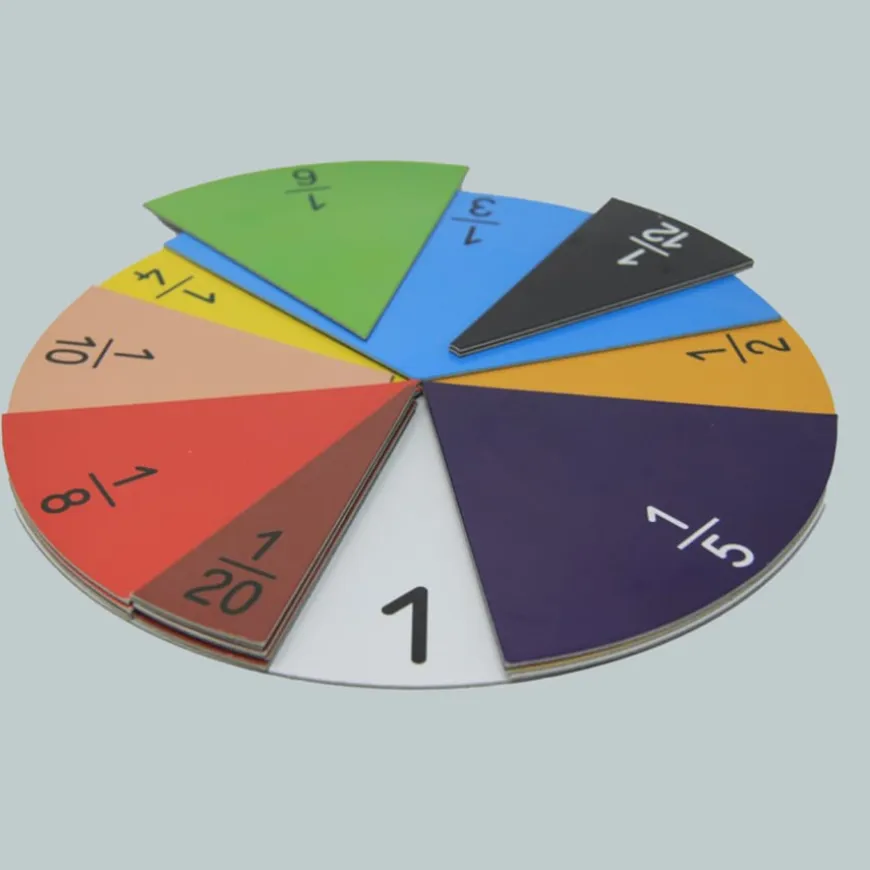 Magnetic Fraction Set - Round in 10 Colours
