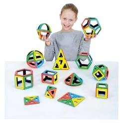 Magnetic Polydron Mathematics Recycled Set