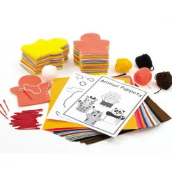 Make Your Own Felt Animal Puppets 30pk