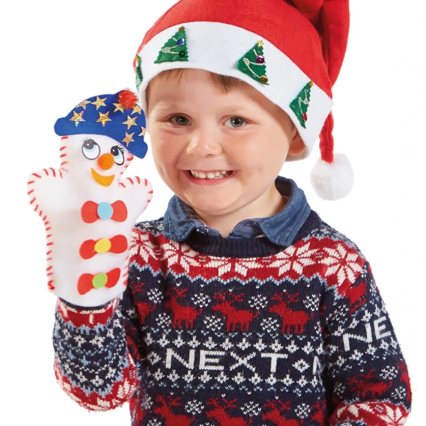 Make Your Own Felt Snowman Puppets 30pk