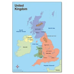 Map of the UK A1