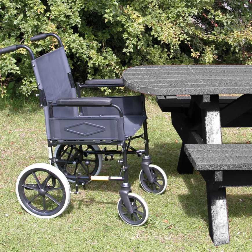 Marmax Picnic Bench Extended Top Wheelchair Accessible