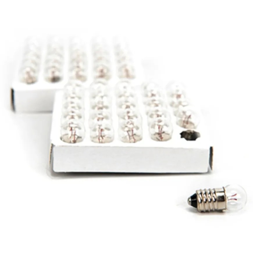 MES Round Screw Light Bulbs