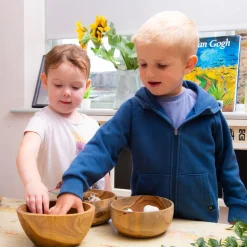 Messy Play Wooden Bowls 3pk