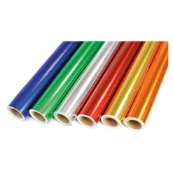 Metal Foil Paper Rolls Assorted 500mmx4.5m 6pk