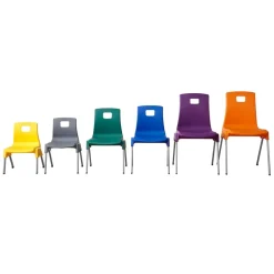 Metalliform ST Chair Seat height 260mm Charcoal Grey