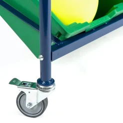 Metal Tilted Tray Trolley with Trays