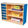 Milan Storage Unit With Trays Blue H900 x W1200 x D400mm