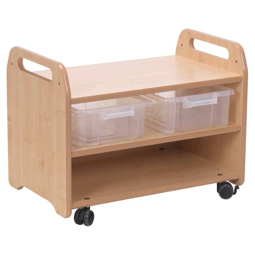 Millhouse Double Sided 2 in 1 Easel & Storage Trolley
