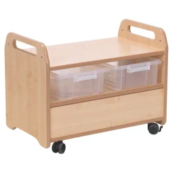 Millhouse Double Sided 2 in 1 Easel & Storage Trolley
