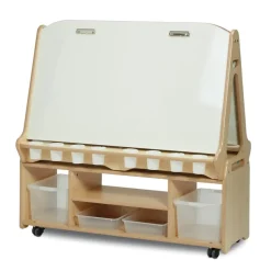 Millhouse Double Sided Whiteboard Easel W/ High Trolley