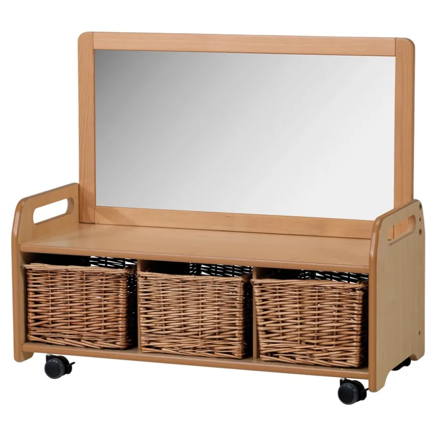 Millhouse Low Storage W/ Display & Mirror Back