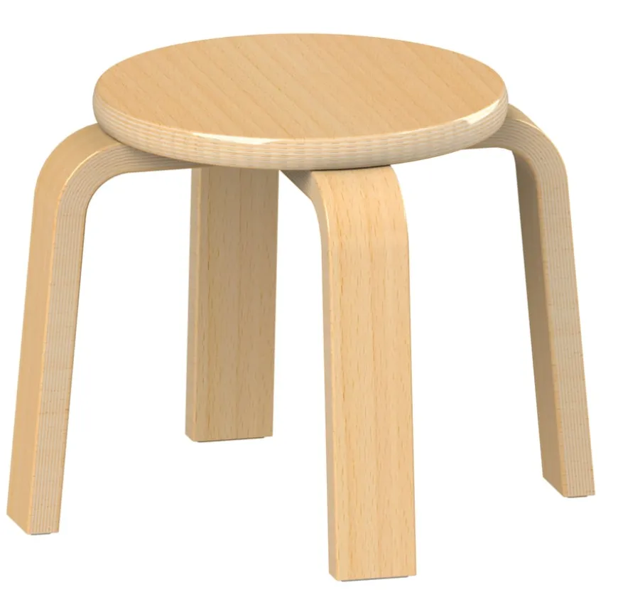Millhouse Wooden Stacking Stool Pack of 4