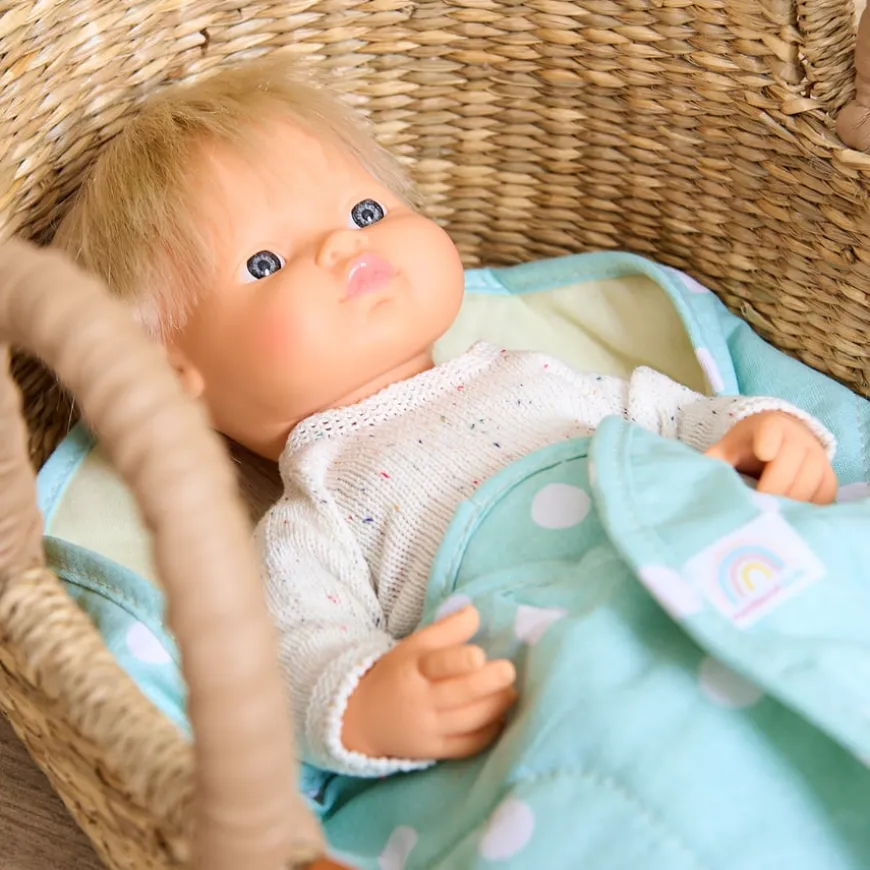 Miniland Role Play Baby Doll Seaweed Moses Basket
