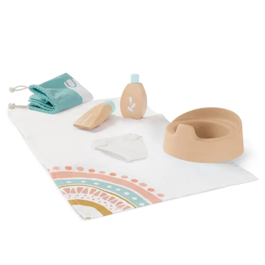 Miniland Role Play Wooden Doll Care Set 6pcs