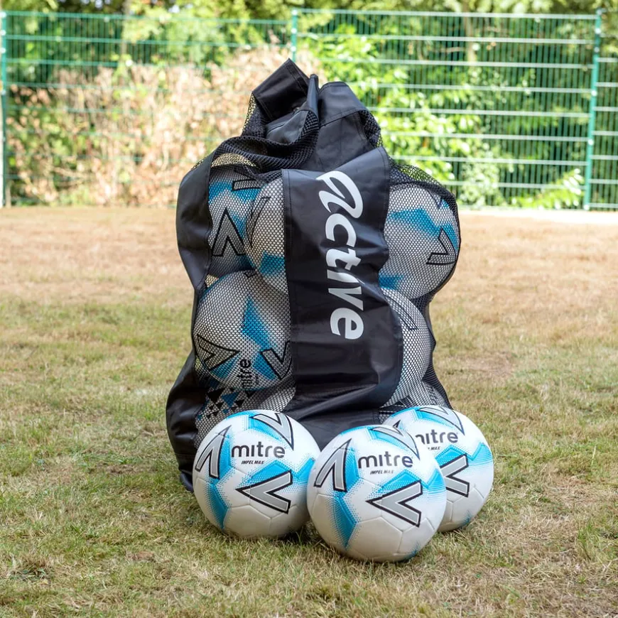 Mitre Impel Max Footballs and Storage Bag 12pk